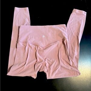 Athleta Ultra High Rise Elation 7/8 length leggings size small pink mavue